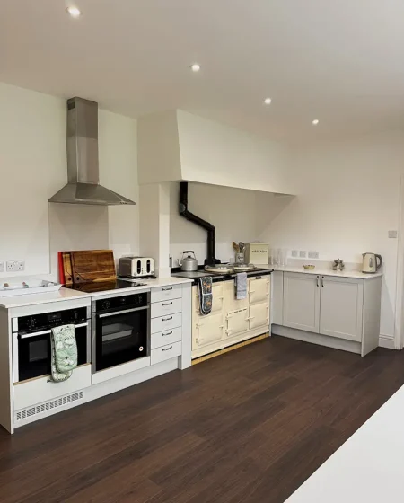 photo of the refurbished lodge kitchen