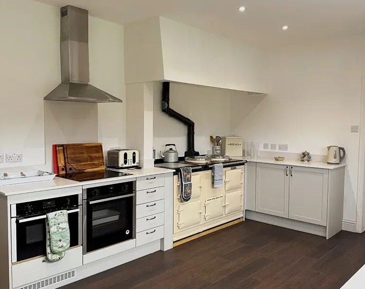 photo of the refurbished lodge kitchen
