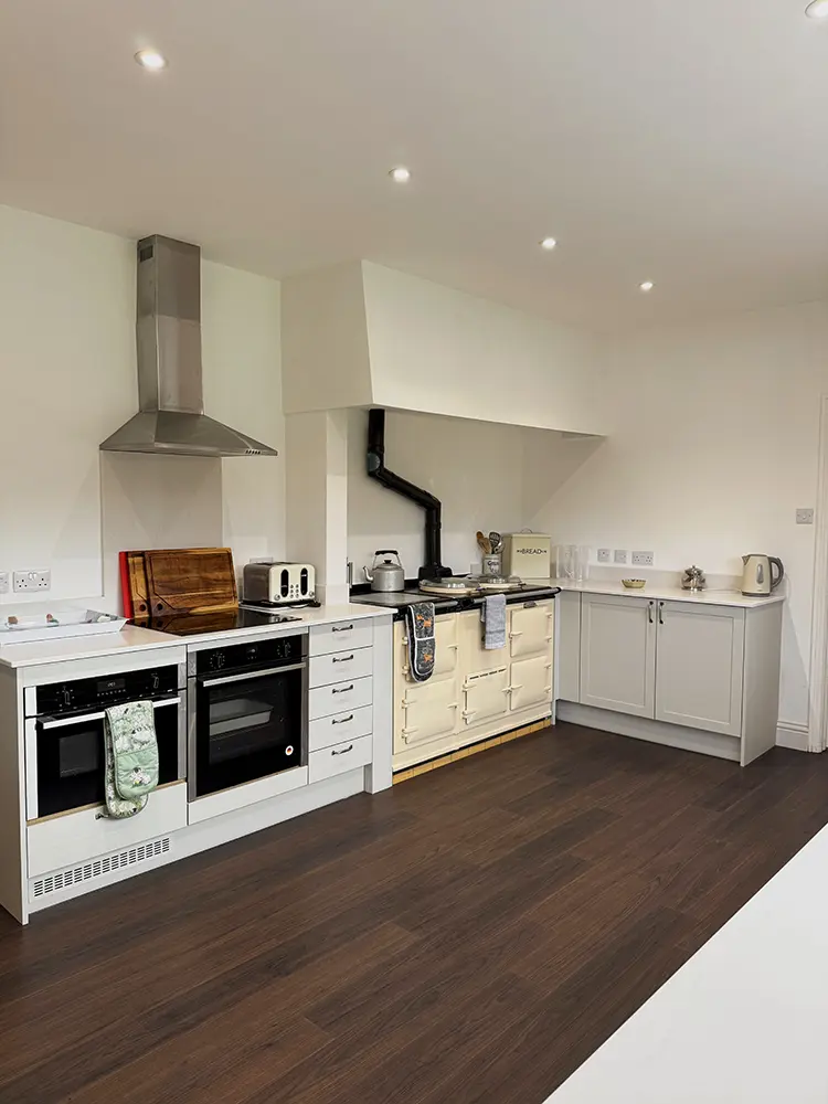 photo of the refurbished lodge kitchen